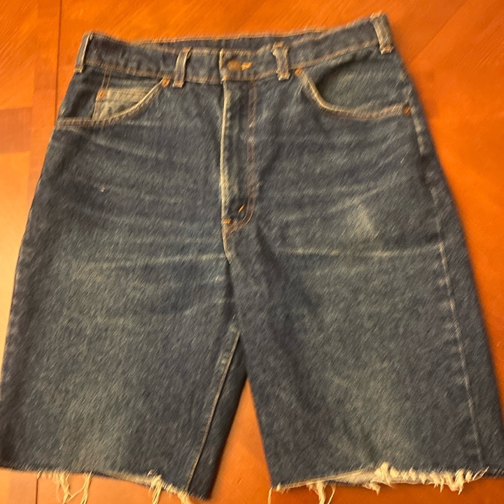 Levi’s Vintage Women’s Jean Shorts 33 Cutoffs 619 Orange Tag